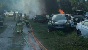 Lithium ion battery fire may have sparked blaze at Flagler County salvage lot: Officials