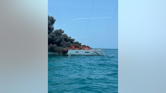 4 people rescued from boat fire near Cape Canaveral, officials say