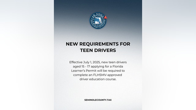 How to get a Florida learners permit? New class required for teen drivers