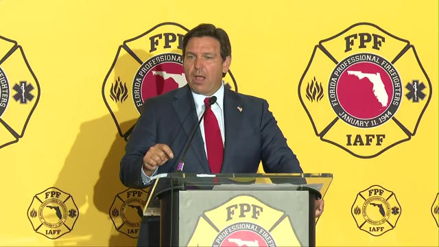Florida Gov. DeSantis signs legislation to strengthen health and safety protections for firefighters