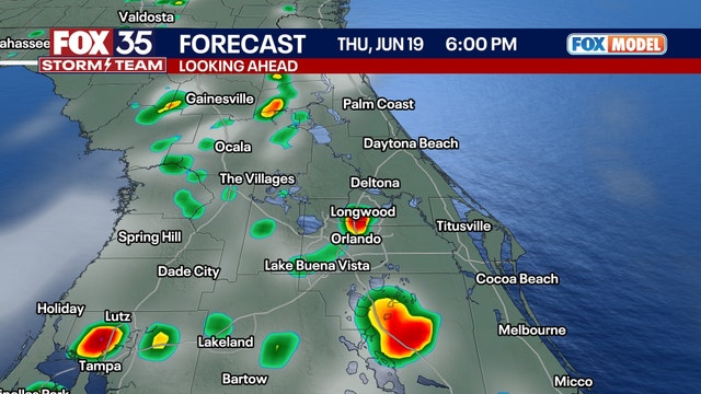 Orlando weather: Hot, humid days continue with slight midweek storm increase