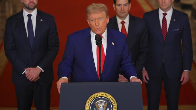 US has struck three Iranian nuclear sites, Trump says, joining Israeli air campaign