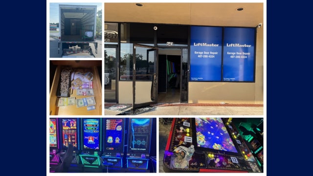 Orange County deputies bust illegal casino hidden in garage repair shop