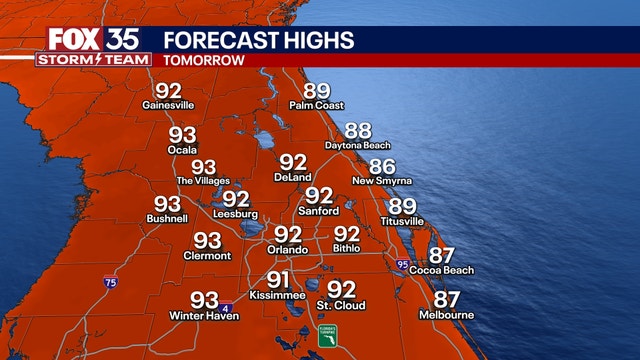 Orlando weather: Hot, humid temperatures return on Friday with afternoon showers