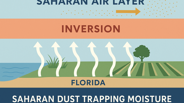 Could Saharan Dust be trapping Florida's humidity, making it worse?