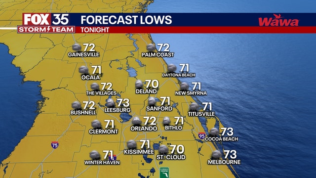 Orlando weather: Scattered storms Tuesday night, Saharan dust to reduce rain Thursday