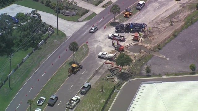 Palm Bay responds to major sewer forcemain break