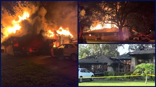 Port Orange home destroyed in fire; 2 in critical condition, officials say