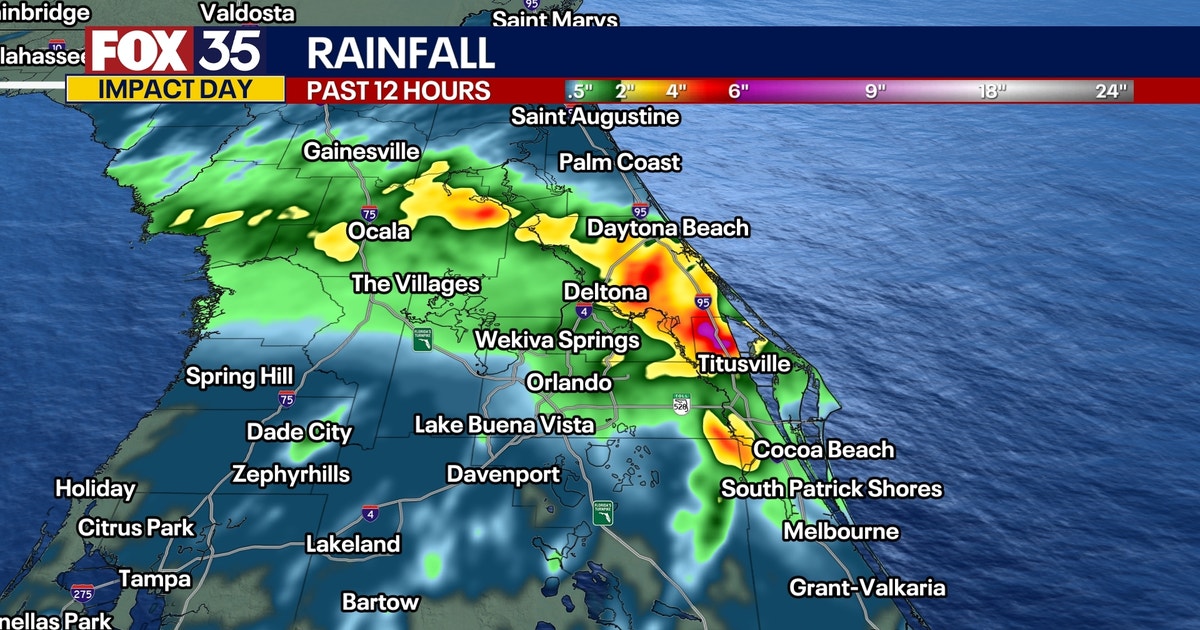 Invest 93L: How much rain has fallen in Orlando as tropical disturbance ...