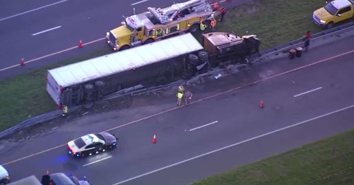 Semi-trailer overturns on Florida’s Turnpike in Lake County | FOX 35 ...