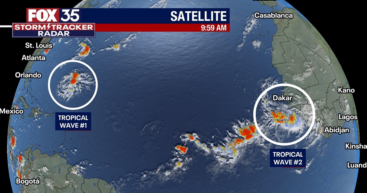 2 tropical waves in the Atlantic being watched for potential ...