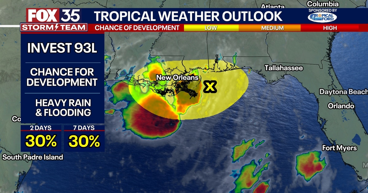 Invest 93L may loop back to Florida in rare appearance, raising flash ...