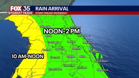 TIMELINE: When will tropical rain arrive in Orlando, and how long will it last?