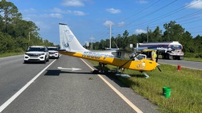 Small plane makes emergency landing on SR-44 near New Smyrna Beach, officials say