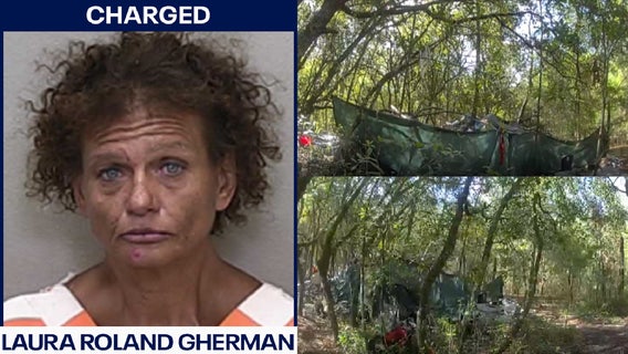 Florida woman arrested after 14,000 pounds of trash found at Ocala homeless encampment