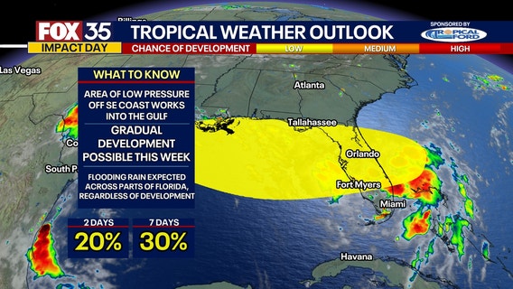 Invest 93L: Potential tropical threat to bring rain, thunderstorms to Florida on way toward Gulf