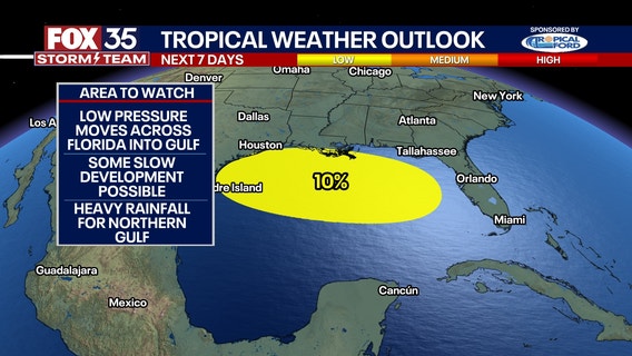 National Hurricane Center flags area to watch for possible tropical development as system soaks Gulf