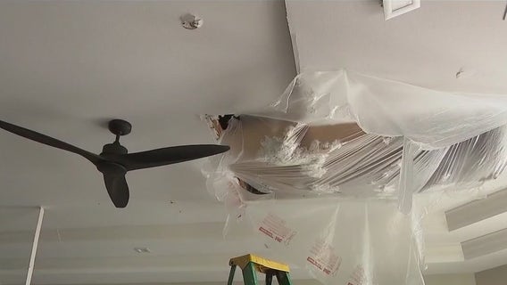 Lightning strike collapses ceiling onto man sleeping in Florida home