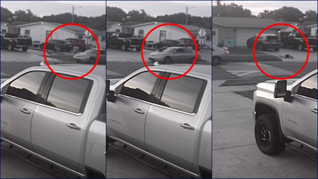 VIDEO: Woman walking clipped by driver's mirror in Cocoa neighborhood; driver wanted