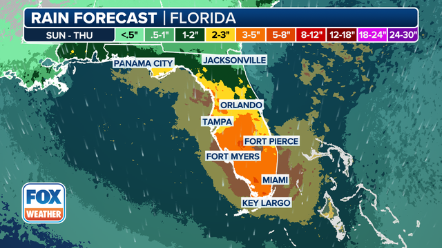 Florida in bull's-eye for heavy rains as developing system could become tropical trouble