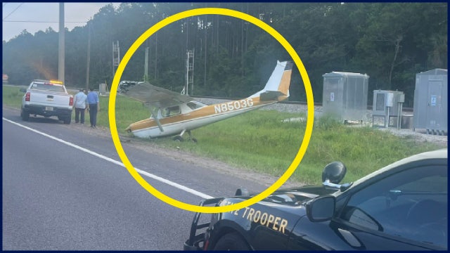 Small plane makes emergency landing on U.S. 1, enters ditch in St. Johns County: Officials