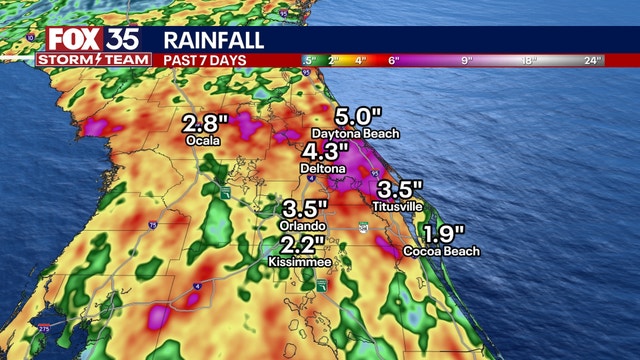 Rainfall totals: How much rain did Invest 93L bring to Orlando, Central Florida?