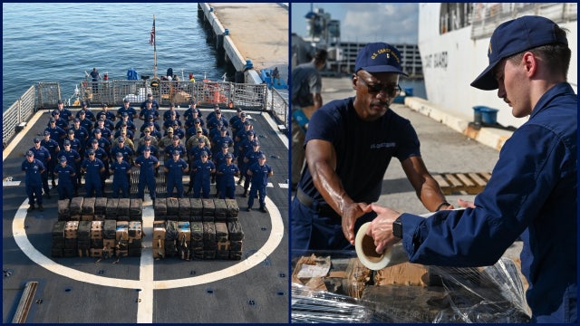 Nearly 5 tons of seized cocaine worth $73.3 million offloaded in Florida, officials say