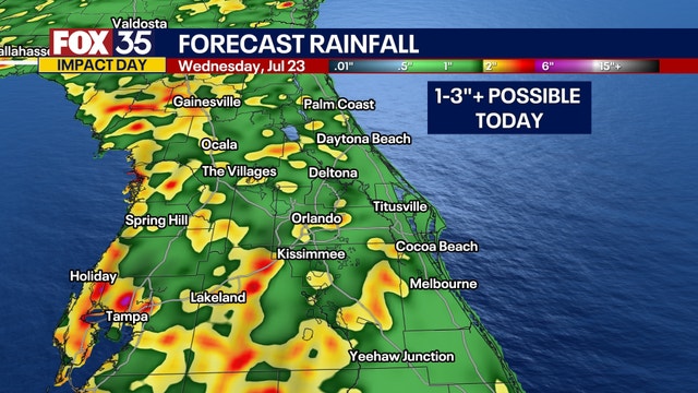 Orlando weather: Waves of heavy rain, storms expected in Central Florida; flash flooding possible
