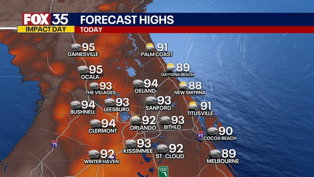 Orlando weather: Daily storm chances persist through the week