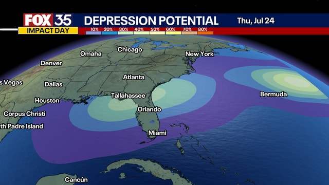 Forecasters watching 2 areas of tropical moisture with potential for development: Will Florida feel impacts?