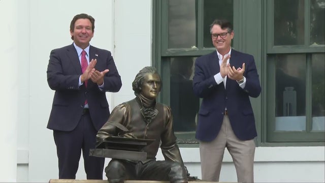 DeSantis unveils Thomas Jefferson statue in Florida ahead of 250th anniversary of America