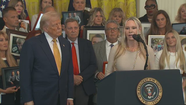 Florida's 'Queen of Versailles' appears with President Trump for 'Halt Fentanyl Act' bill signing