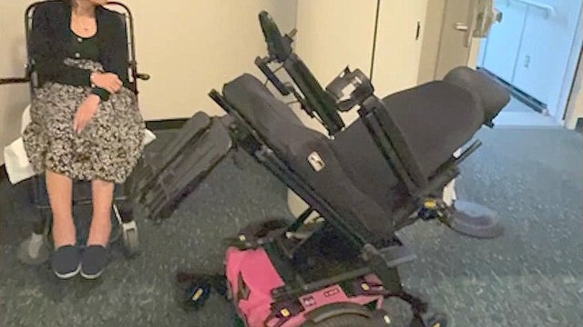 Woman says airline damaged wheelchair, left her stranded at Orlando airport