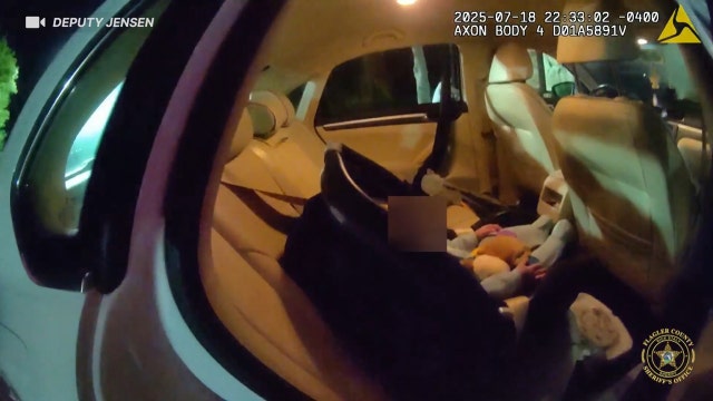 Florida couple left infant alone in running car outside Palm Coast bar, deputies say