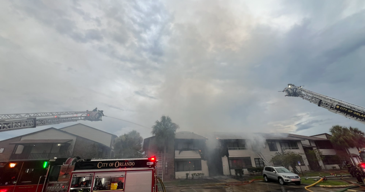 Fire crews battle blaze at Orlando apartment, officials say | FOX 35 ...