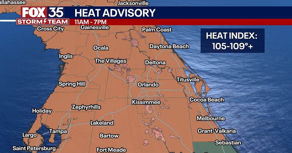 Orlando weather: Heat advisory in effect as temperatures continue to ...