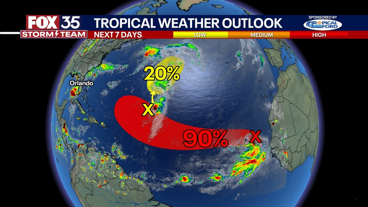 Invest 97L: Tropical disturbance near depression status in eastern