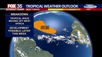 Tropical Storm Dexter forms over Atlantic; NHC watching 2 other disturbances for potential development