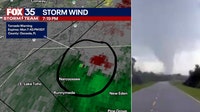 Funnel cloud caught on camera following tornado warning in Orange, Osceola counties