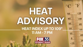 Orlando weather: Heat advisory issued as heat indexes soar well above 100 degrees