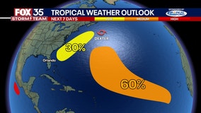 National Hurricane Center updates: Tropical Storm Dexter strengthens; 2 disturbances in the Atlantic