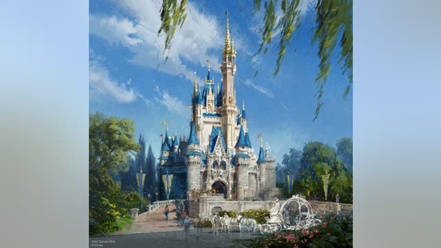 Cinderella Castle at Walt Disney World is getting repainted