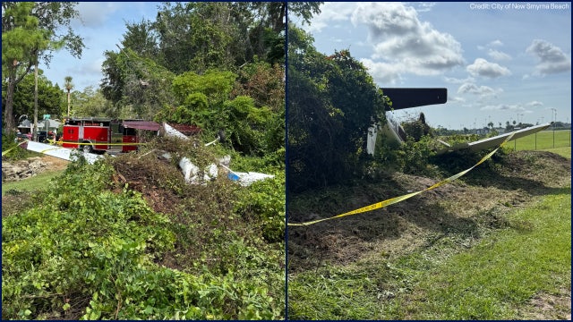 Officials: Plane crash in New Smyrna Beach; 2 hurt