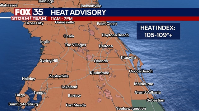 Orlando weather: Heat advisory in effect as temperatures continue to soar