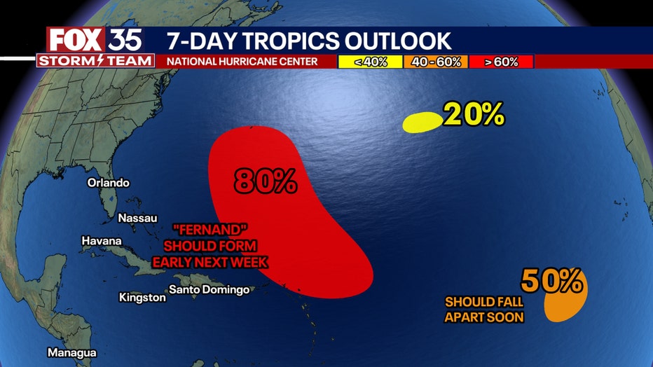 National Hurricane Center tracking 'triangle of tropical trouble
