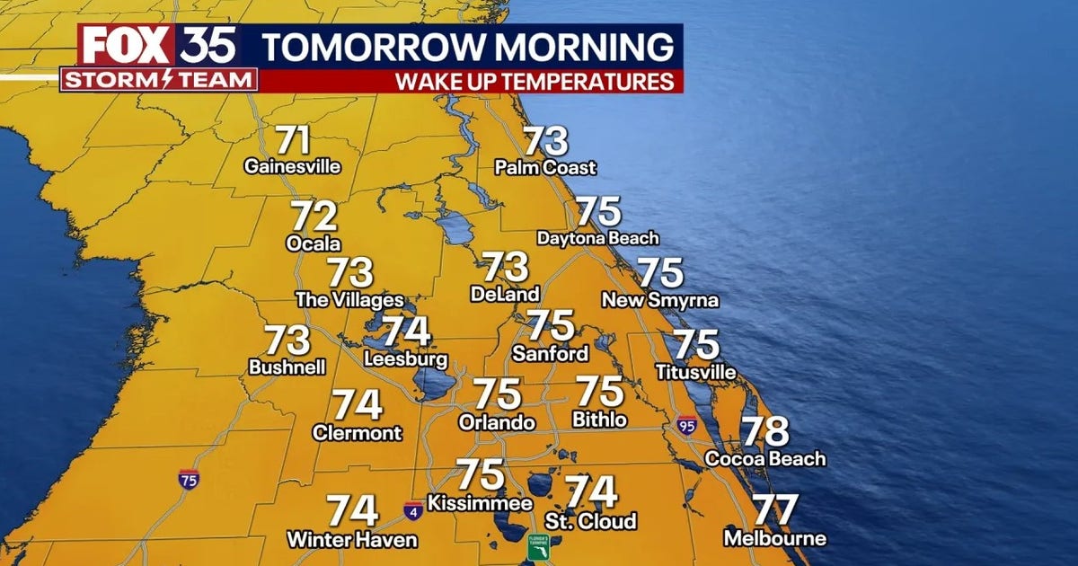 Orlando weather: Pleasant evening temperatures ahead with isolated ...
