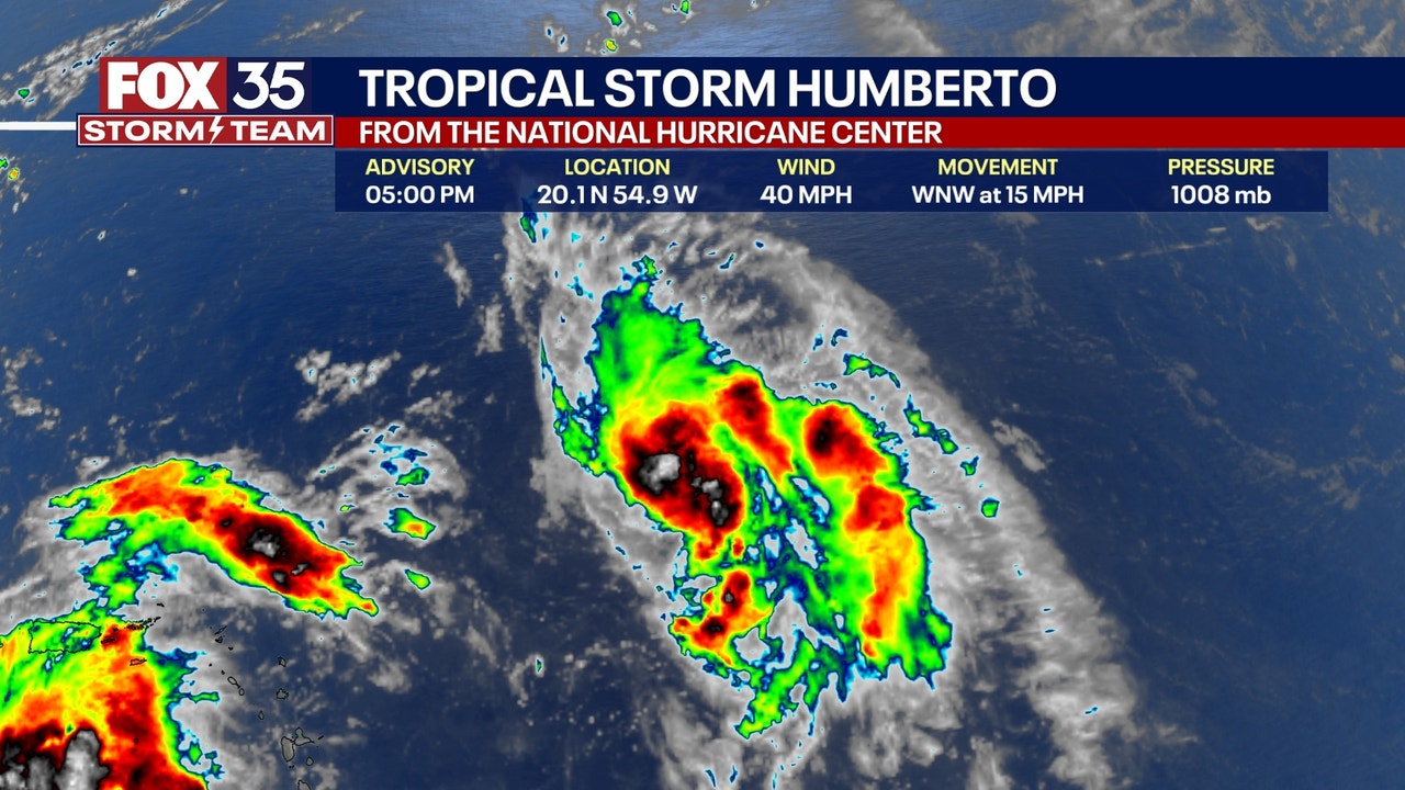 Tropical Storm Humberto forms in Atlantic, forecast to become Cat