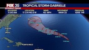 Tropical Storm Gabrielle forms in Atlantic, forecast to become hurricane: NHC