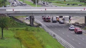 Crash shuts down eastbound I-4 lanes near SR-528 in Orange County