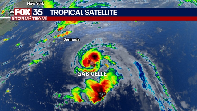 Hurricane Gabrielle forms in Atlantic; 2 disturbances tracked by National Hurricane Center